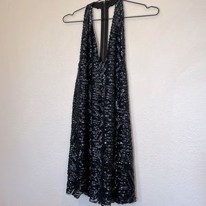 Sequin low back dress